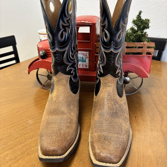 ✨ Ariat Men’s Western Boot – Square Toe – Brown/Black – Size 11 D - Picture 1 of 9